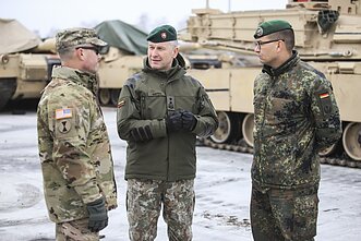 Chief of Defence Valdemaras Rupšys visits American rotational force troops in Pabradė Chief of Defence Valdemaras Rupšys visits American rotational force troops in Pabradė