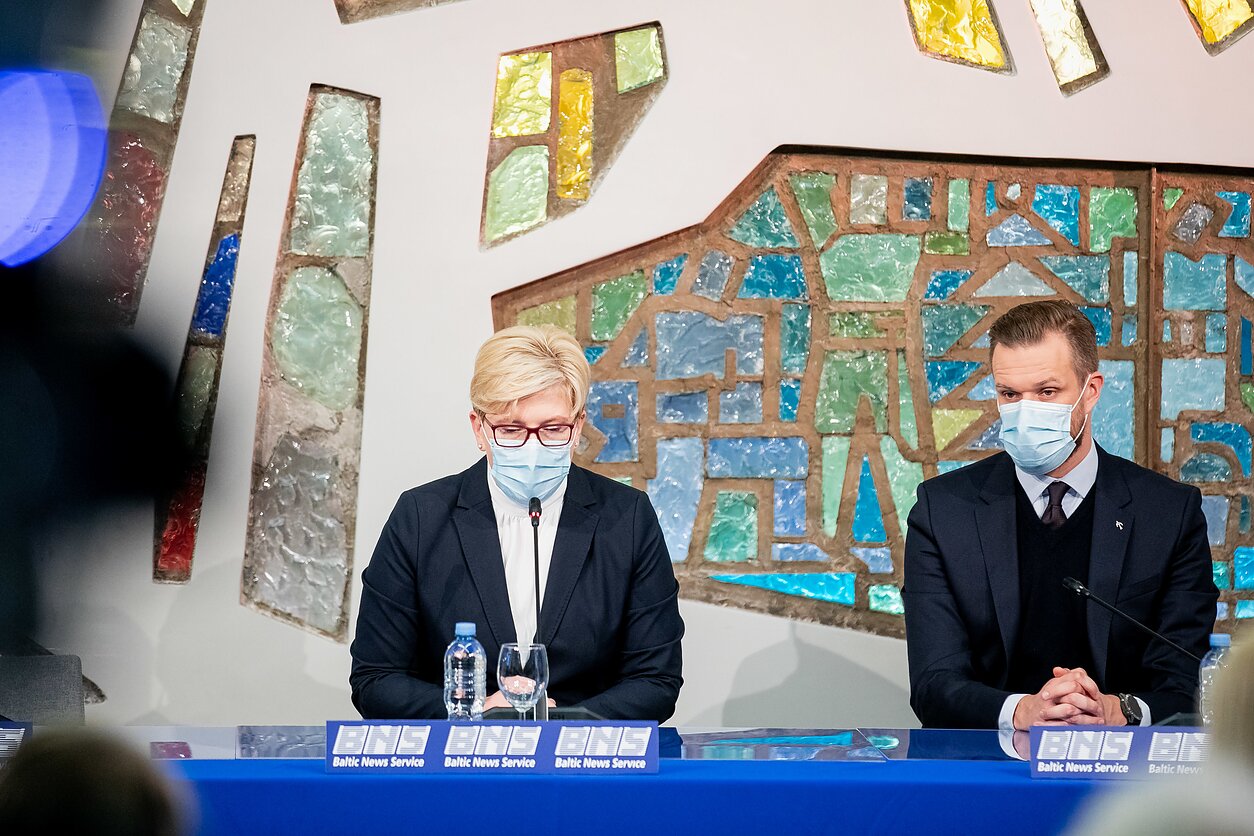Ingrida Šimonytė and TS-LKD party leader Gabrielius Landsbergis Ingrida Šimonytė and TS-LKD party leader Gabrielius Landsbergis