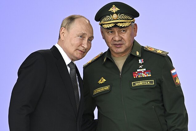Vladimiras Putinas ir Sergejus Šoigu Vladimiras Putinas ir Sergejus Šoigu