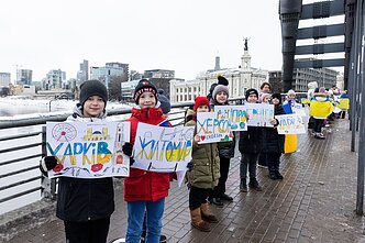 Украинские дети в Вильнюсе Украинские дети в Вильнюсе