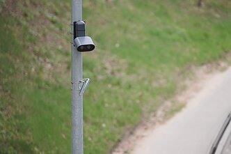 Vidutinio greičio matuokliai Geležinio Vilko gatvėje Vidutinio greičio matuokliai Geležinio Vilko gatvėje