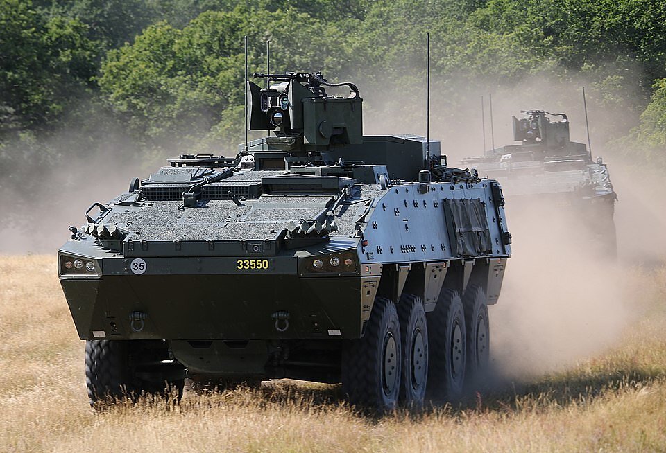 The Patria armoured personnel carrier prouced by Finland. The Patria armoured personnel carrier prouced by Finland.
