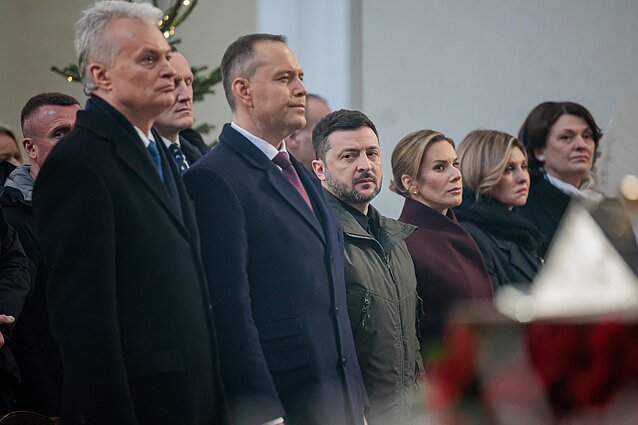 Gitanas Nausėda, Karolis Nawrockis, Volodymyras Zelenskis, Marta Nawrocka, Olena Zelenska, Diana Nausėdienė Gitanas Nausėda, Karolis Nawrockis, Volodymyras Zelenskis, Marta Nawrocka, Olena Zelenska, Diana Nausėdienė