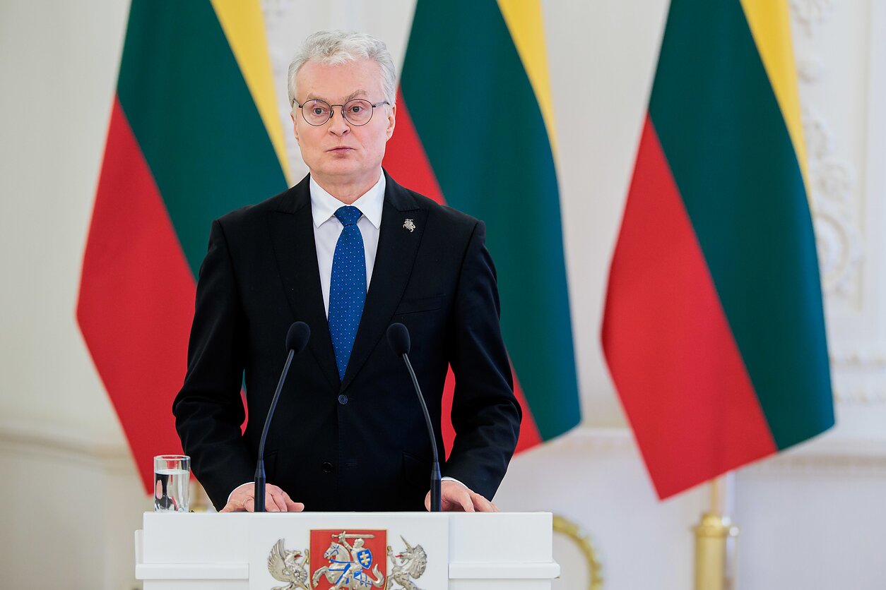 Robertos Metsolos ir Gitano Nausėdos spaudos konferencija Robertos Metsolos ir Gitano Nausėdos spaudos konferencija