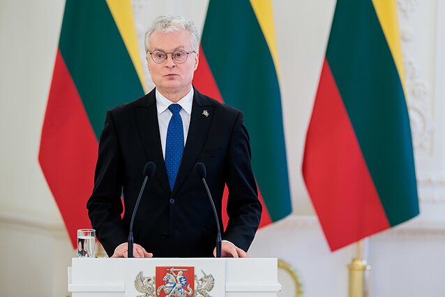 Robertos Metsolos ir Gitano Nausėdos spaudos konferencija Robertos Metsolos ir Gitano Nausėdos spaudos konferencija